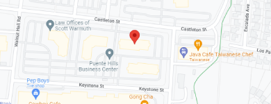 Map showing Puente Hills Business Center location.